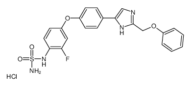 5-[4-[3-fluoro-4-(sulfamoylamino)phenoxy]phenyl]-2-(phenoxymethyl)-1H-imidazole,hydrochloride结构式