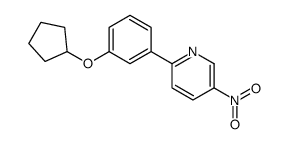 2-(3-cyclopentyloxyphenyl)-5-nitropyridine Structure