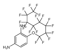 4-(1,1,2,2,3,3,4,4,5,5,6,6,7,7,8,8,8-heptadecafluorooctoxy)benzene-1,3-diamine结构式