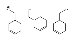 tris(2-cyclohex-3-en-1-ylethyl)alumane结构式