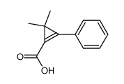 3,3-dimethyl-2-phenyl-cyclopropenecarboxylic acid结构式