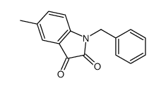 1-benzyl-5-methylindole-2,3-dione Structure