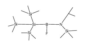 fluoro{isopropyl(trimethylsilyl)amino}{tris(trimethylsilyl)silyl}borane结构式