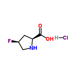 (2s,4s)-4-fluoropyrrolidine-2-carboxylic acid hydrochloride structure