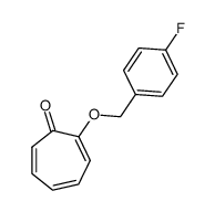 2-(p-fluorobenzyloxy)tropone结构式