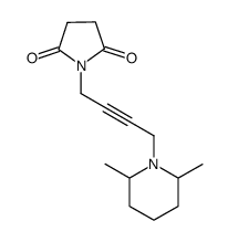 1-[4-(2,6-Dimethyl-piperidin-1-yl)-but-2-ynyl]-pyrrolidine-2,5-dione Structure