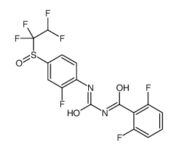 2,6-difluoro-N-[[2-fluoro-4-(1,1,2,2-tetrafluoroethylsulfinyl)phenyl]carbamoyl]benzamide结构式