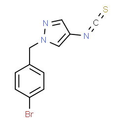 1-(4-BROMO-BENZYL)-4-ISOTHIOCYANATO-1H-PYRAZOLE结构式