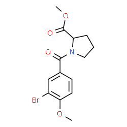 Methyl 1-(3-bromo-4-methoxybenzoyl)prolinate structure