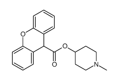 (1-methylpiperidin-4-yl) 9H-xanthene-9-carboxylate结构式