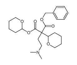 MALONIC ACID, BENZYL (2-DIMETHYLAMINOETHYL)-, BIS(TETRAHYDROPYRAN-2-YL) ESTER结构式