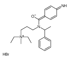 3-[(4-aminobenzoyl)-(1-phenylethyl)amino]propyl-diethyl-methylazanium,bromide Structure