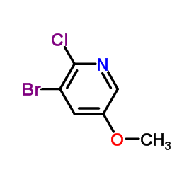 3-Bromo-2-chloro-5-methoxypyridine structure