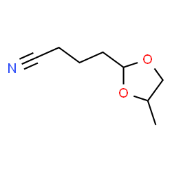 1,3-Dioxolane-2-butanenitrile,4-methyl- structure