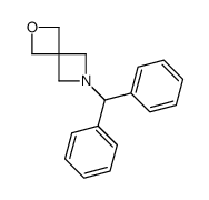 6-(二苯基甲基)-2-噁-6-氮杂螺[3.3]庚烷结构式