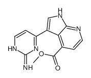 Methyl 3-(2-amino-4-pyrimidinyl)-1H-pyrrolo[2,3-b]pyridine-4-carb oxylate Structure