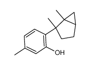 2-[(1S,2R,5R)-1,2-Dimethylbicyclo[3.1.0]hex-2-yl]-5-methylphenol结构式