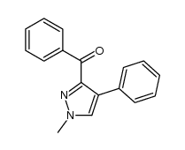 3-benzoyl-4-phenyl-1-methylpyrazole结构式