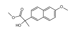α-羟基-6-甲氧基-α-甲基-2-萘乙酸甲酯结构式