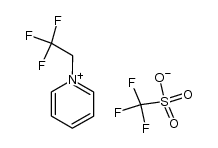 N-(2,2,2-Trifluoroethyl)pyridinium triflate结构式