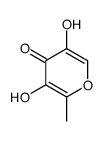 4H-Pyran-4-one, 3,5-dihydroxy-2-methyl-结构式