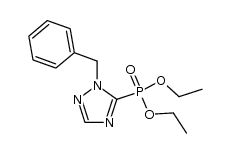 1-benzyl-1H-1,2,4-triazol-5-yl phosphonoc acid diethyl ester Structure