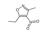 Isoxazole, 5-ethyl-3-methyl-4-nitro- (9CI)结构式