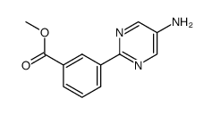 methyl 3-(5-aminopyrimidin-2-yl)benzoate Structure