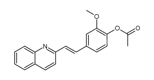 2-(4-acetoxy-3-methoxy-trans-styryl)-quinoline结构式