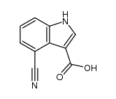 4-cyano-1H-indole-3-carboxylic acid Structure