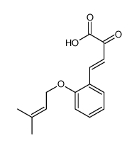 4-[2-(3-methylbut-2-enoxy)phenyl]-2-oxobut-3-enoic acid结构式