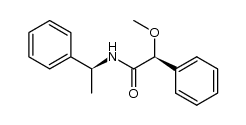 (S)-N-(α-Methylbenzyl)-(S)-2-methoxy-2-phenylacetamide结构式