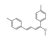 4,4'-((1E,3E)-1-methoxybuta-1,3-diene-1,4-diyl)bis(methylbenzene)结构式