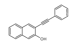 3-(phenylethynyl)-2-naphthol结构式