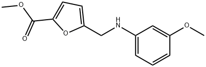 methyl 5-(((3-methoxyphenyl)amino)methyl)furan-2-carboxylate structure