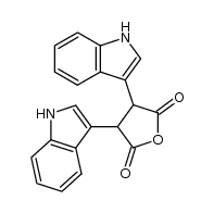 3,4-Di(indol-3-yl)succinic anhydride结构式
