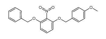 1-(3-(benzyloxy)-2-nitrophenoxy)methyl-4-methoxy-benzene结构式