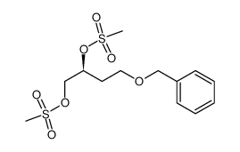 (S)-4-phenylmethoxybutane-1,2-diyl dimethane sulphonate Structure