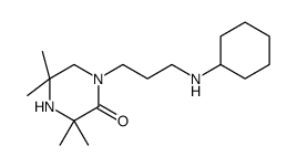 1-[3-(cyclohexylamino)propyl]-3,3,5,5-tetramethylpiperazin-2-one结构式