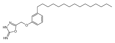 5-[(3-pentadecylphenoxy)methyl]-1,3,4-oxadiazol-2-amine Structure
