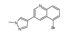 5-bromo-3-(1-methyl-1H-pyrazol-4-yl)quinoline structure