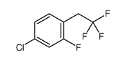 4-chloro-2-fluoro-1-(2,2,2-trifluoroethyl)benzene结构式