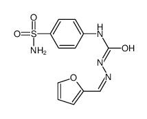 1-[(E)-furan-2-ylmethylideneamino]-3-(4-sulfamoylphenyl)urea结构式