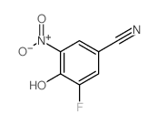 3-氟-4-羟基-5-硝基苯甲腈结构式