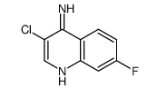 4-Amino-3-chloro-7-fluoroquinoline结构式