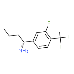 (1R)-1-[3-FLUORO-4-(TRIFLUOROMETHYL)PHENYL]BUTYLAMINE Structure