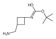 反式-叔丁基(3-(氨基甲基)环丁基)氨基甲酸酯结构式