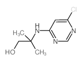 2-[(6-Chloro-4-pyrimidinyl)amino]-2-methyl-1-propanol Structure