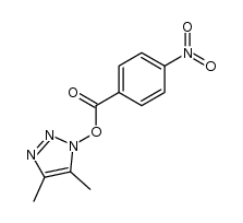 4,5-dimethyl-1H-1,2,3-triazol-1-yl 4-nitrobenzoate结构式