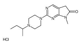 2-(4-butan-2-ylpiperazin-1-yl)-7-methyl-5H-pyrrolo[2,3-d]pyrimidin-6-one,hydrochloride Structure